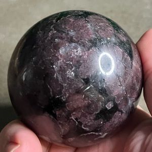 Garnet in Arfvedsonite sphere
